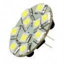 Lunasea G4 10 Back Pin LED Light Bulb - 12VAC or 10-30VDC/2W/140
