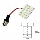Lunasea Bayonet 9 LED Bulb BA15S - 12VAC or 10-30VDC/2W/149 Lume